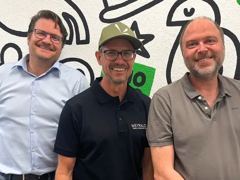 Philipp Frommenwiler (CEO und Partner Weyrauch Gruppe), Christian Wey (Partner Weyrauch Gruppe), Roger Lüchinger (CEO Smartfactory)